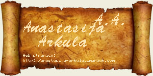 Anastasija Arkula vizit kartica